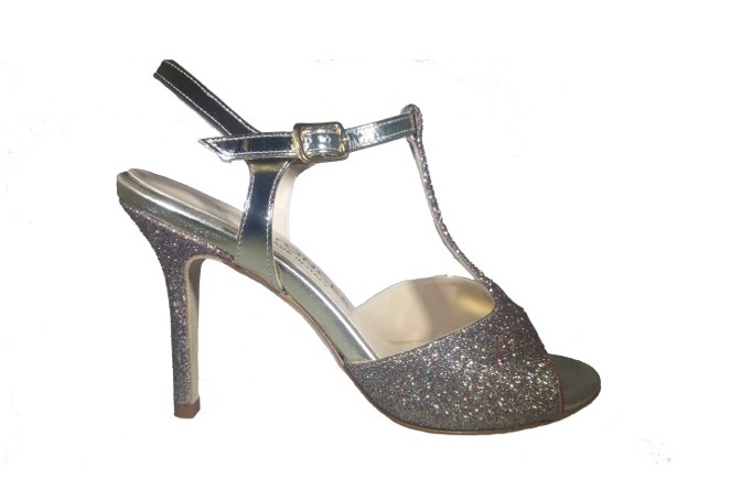 Entonces Tango Shoes, Naima Multicolor glitter, Made in Italy
