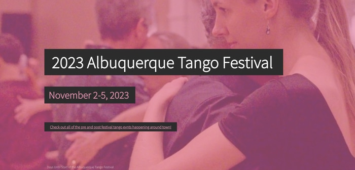 Flyer for Albuquerque Tango Festival, jpg 225 KB