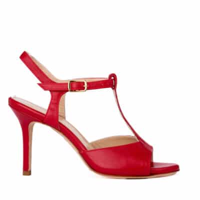 Tango Shoe. T-strap. Red. Jpg 54 KB